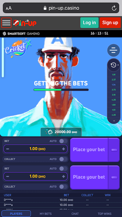 CricketX getting the bets